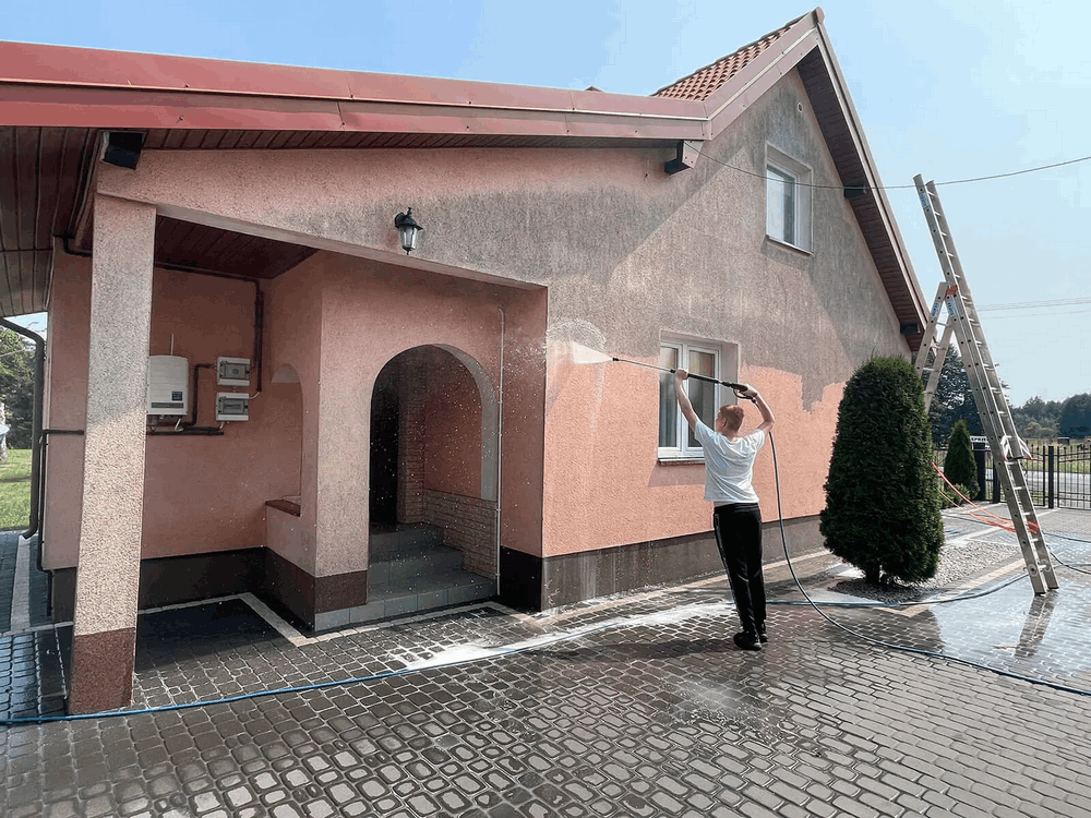 Homlokzat tisztítás